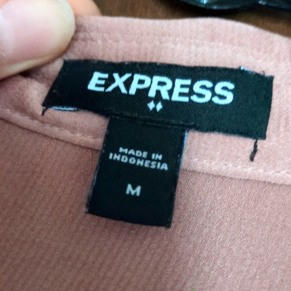 Express satin button down - Picture 2 of 2